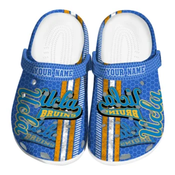 Customized UCLA Bruins Contrasting Stripes Clogs