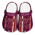 customized-virginia-tech-hokies-contrasting-stripes-clogs-best-selling