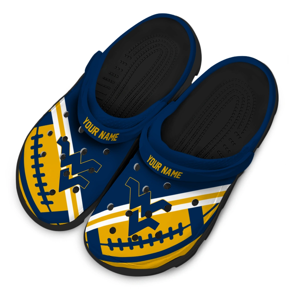 customized-west-virginia-mountaineers-football-motif-clogs-latest-model