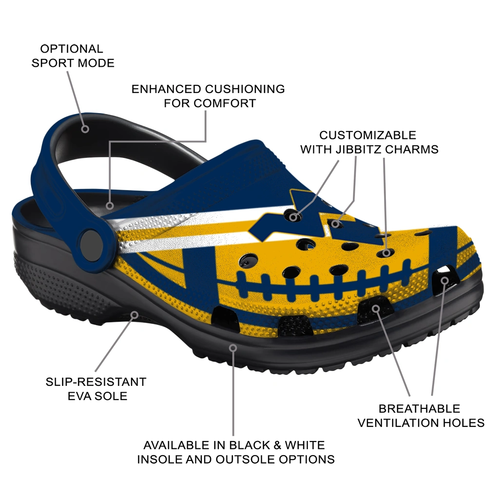 customized-west-virginia-mountaineers-football-motif-clogs-new-arrival