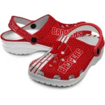 customized-wisconsin-badgers-contrasting-stripes-clogs-best-selling