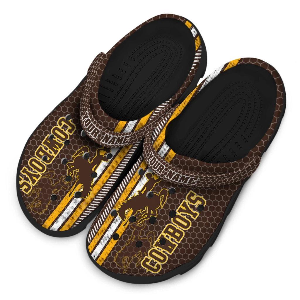 customized-wyoming-cowboys-contrasting-stripes-clogs-latest-model