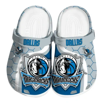 Dallas Mavericks Hexagon Grid Clogs