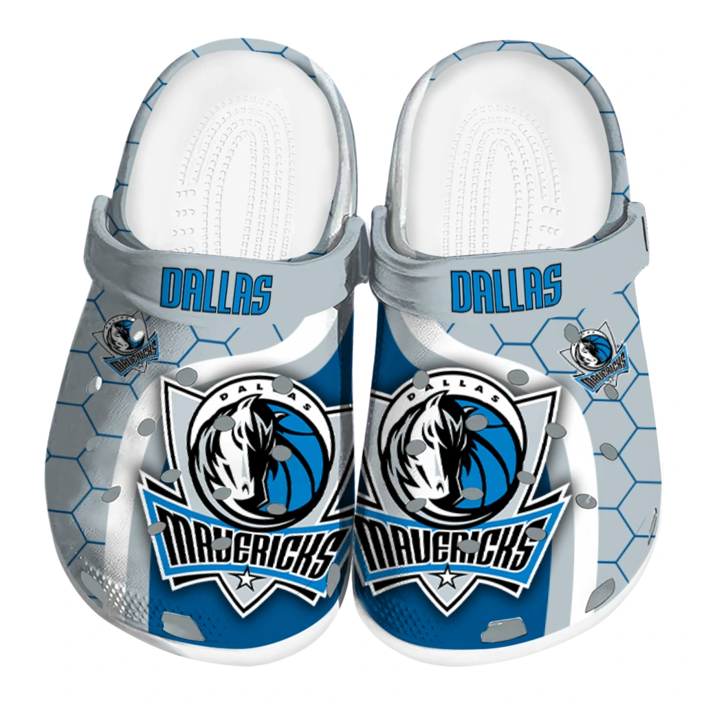 dallas-mavericks-hexagon-grid-clogs-best-selling dallas mavericks hexagon grid clogs best selling