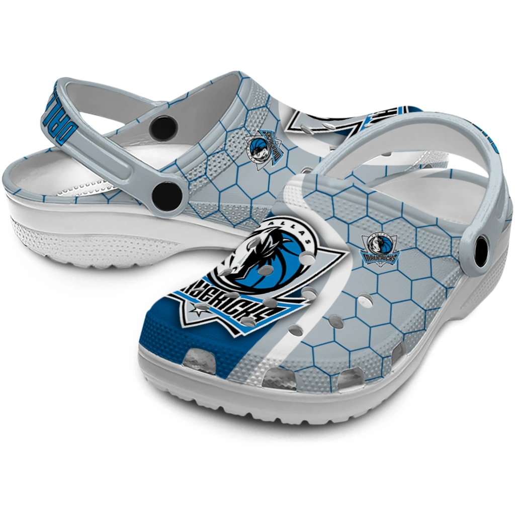 dallas-mavericks-hexagon-grid-clogs-high-quality