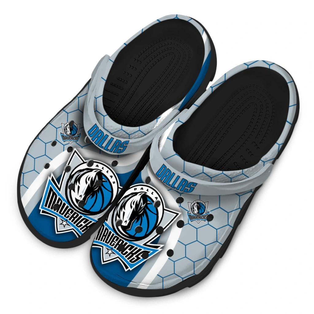 dallas-mavericks-hexagon-grid-clogs-latest-model