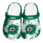 dallas-stars-splatter-graphics-clogs-best-selling