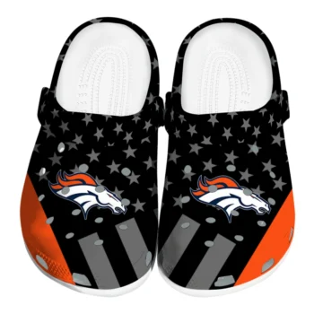 Denver Broncos Stellar Stripes Theme Clogs