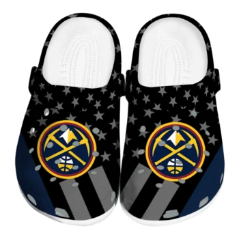 Denver Nuggets Stellar Stripes Theme Clogs