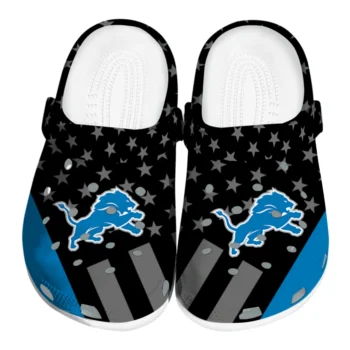 Detroit Lions Stellar Stripes Theme Clogs