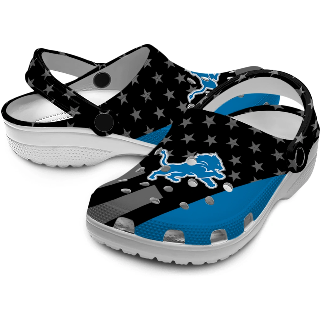 detroit-lions-stellar-stripes-theme-clogs-high-quality