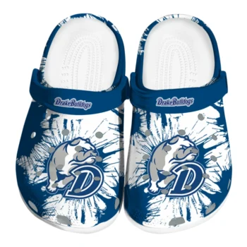 Drake Bulldogs Splatter Graphics Clogs