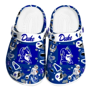 Duke Blue Devils Football Icons Clogs