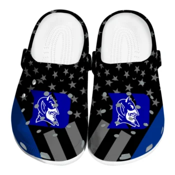 Duke Blue Devils Stellar Stripes Theme Clogs