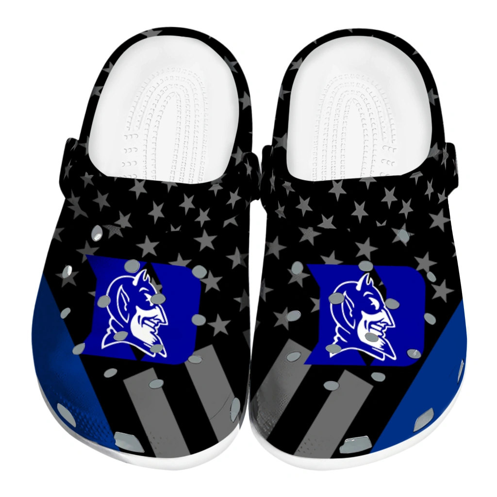duke-blue-devils-stellar-stripes-theme-clogs-best-selling duke blue devils stellar stripes theme clogs best selling