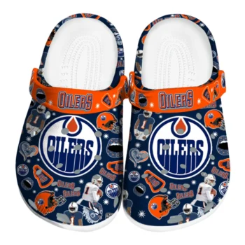 Edmonton Oilers Football Icons Clogs