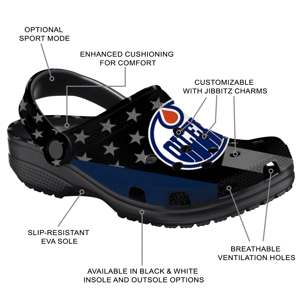 edmonton-oilers-stellar-stripes-theme-clogs-new-arrival