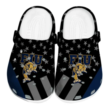 FIU Panthers Stellar Stripes Theme Clogs