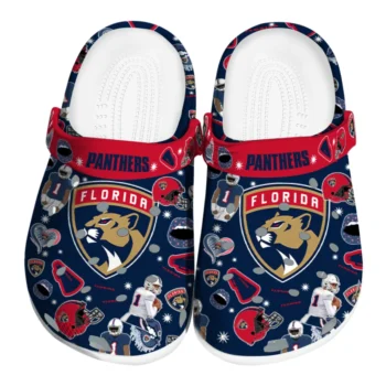 Florida Panthers Football Icons Clogs