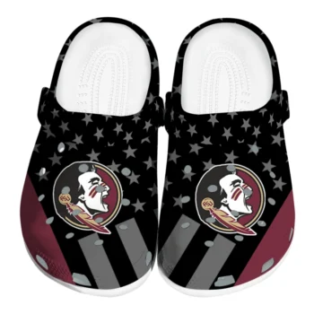 Florida State Seminoles Stellar Stripes Theme Clogs