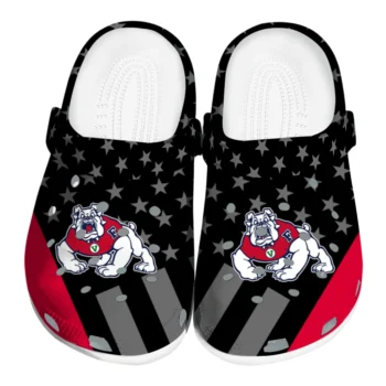 Fresno State Bulldogs Stellar Stripes Theme Clogs