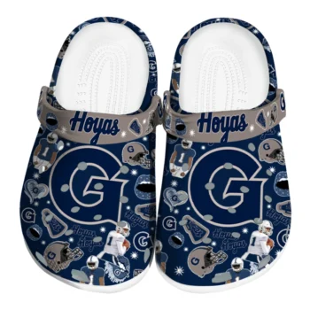 Georgetown Hoyas Football Icons Clogs