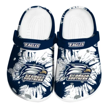 Georgia Southern Eagles Splatter Graphics Clogs