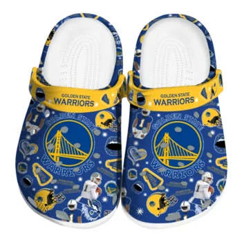 Golden State Warriors Football Icons Clogs