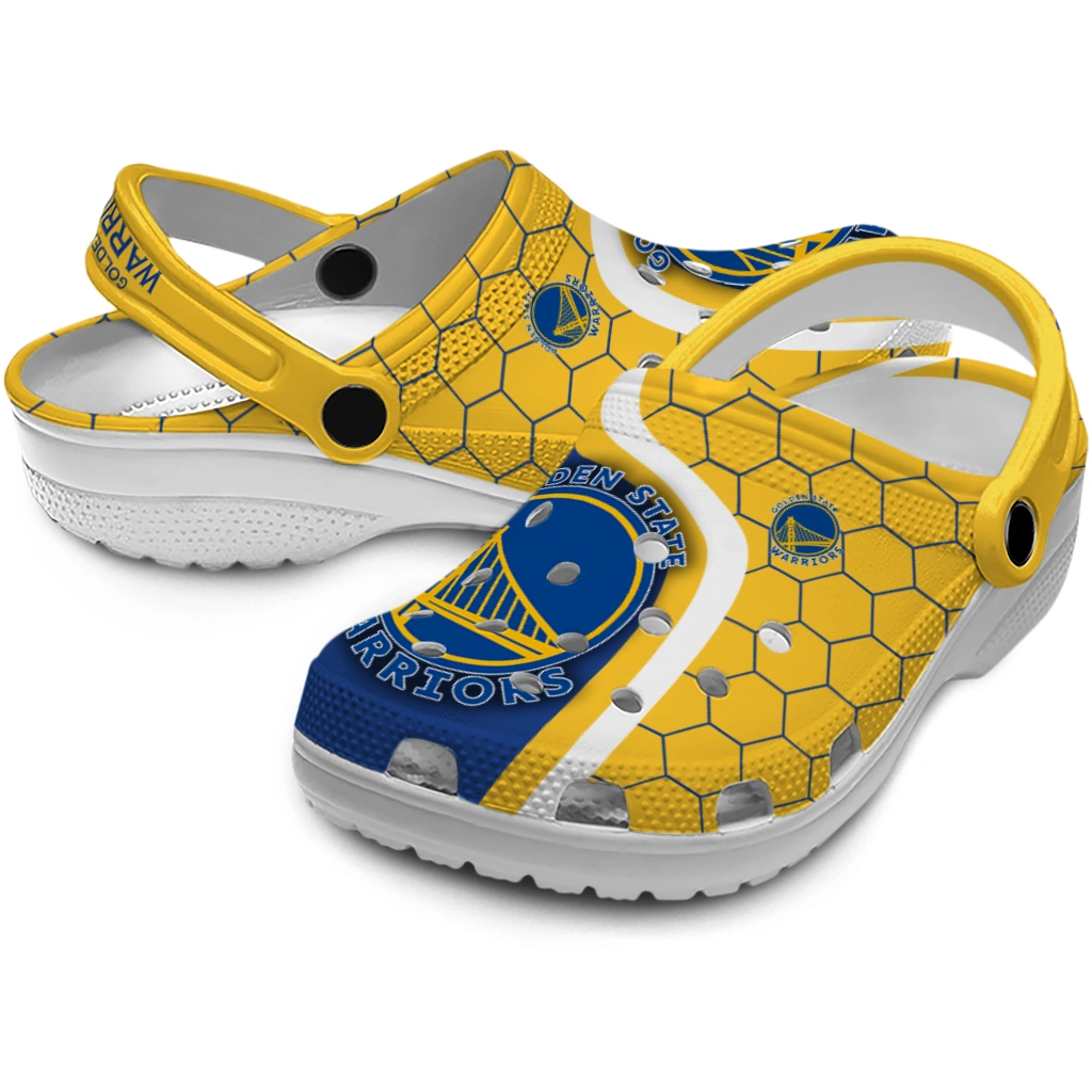 golden-state-warriors-hexagon-grid-clogs-high-quality