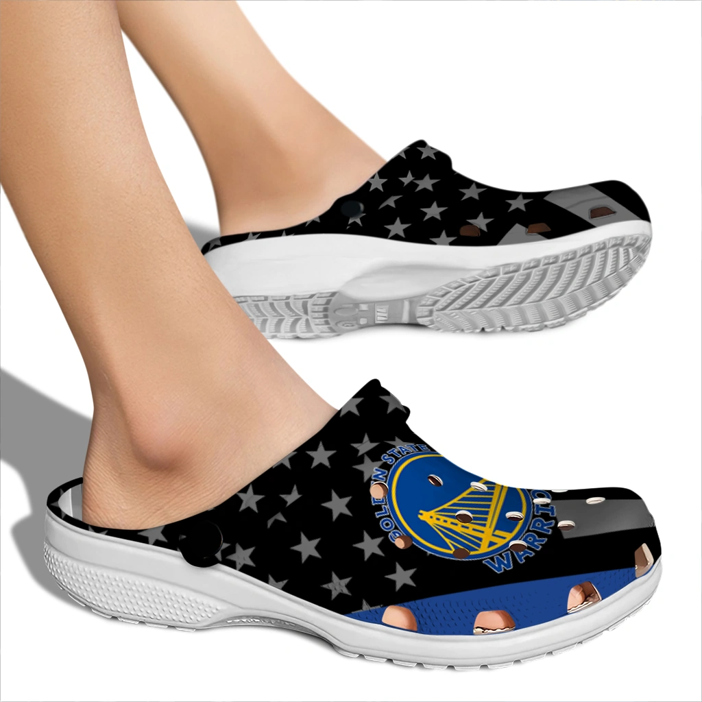 golden-state-warriors-stellar-stripes-theme-clogs-fashion-forward