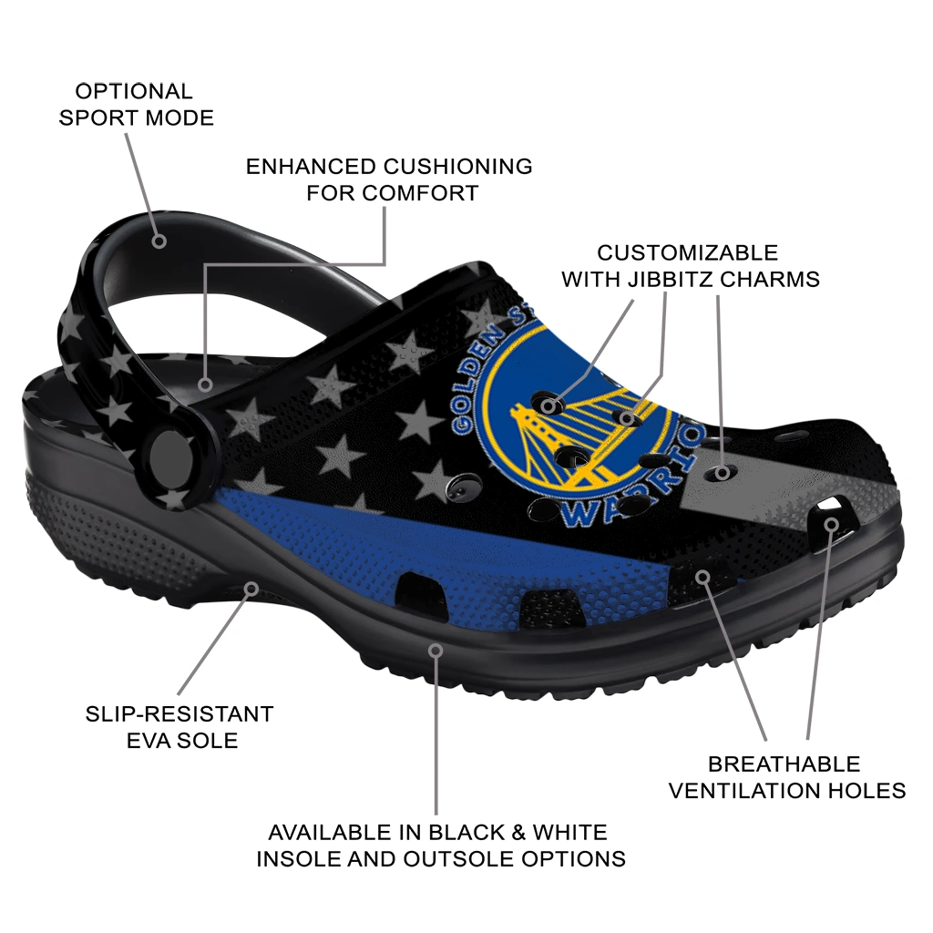 golden-state-warriors-stellar-stripes-theme-clogs-new-arrival