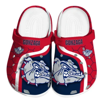Gonzaga Bulldogs Hexagon Grid Clogs