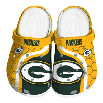 Green Bay Packers Hexagon Grid Clogs