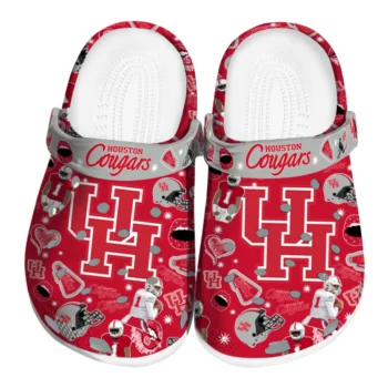 Houston Cougars Football Icons Clogs