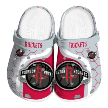 Houston Rockets Hexagon Grid Clogs