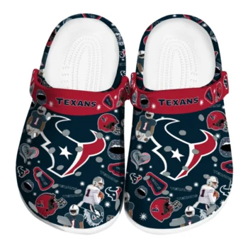 Houston Texans Football Icons Clogs