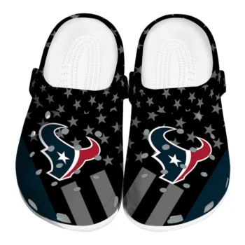 Houston Texans Stellar Stripes Theme Clogs