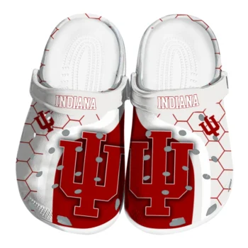 Indiana Hoosiers Hexagon Grid Clogs