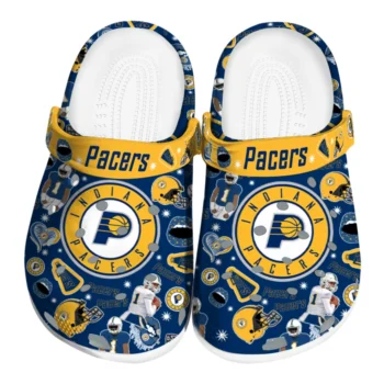Indiana Pacers Football Icons Clogs