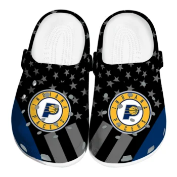 Indiana Pacers Stellar Stripes Theme Clogs