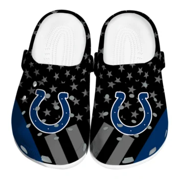 Indianapolis Colts Stellar Stripes Theme Clogs