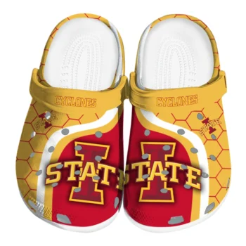 Iowa State Cyclones Hexagon Grid Clogs