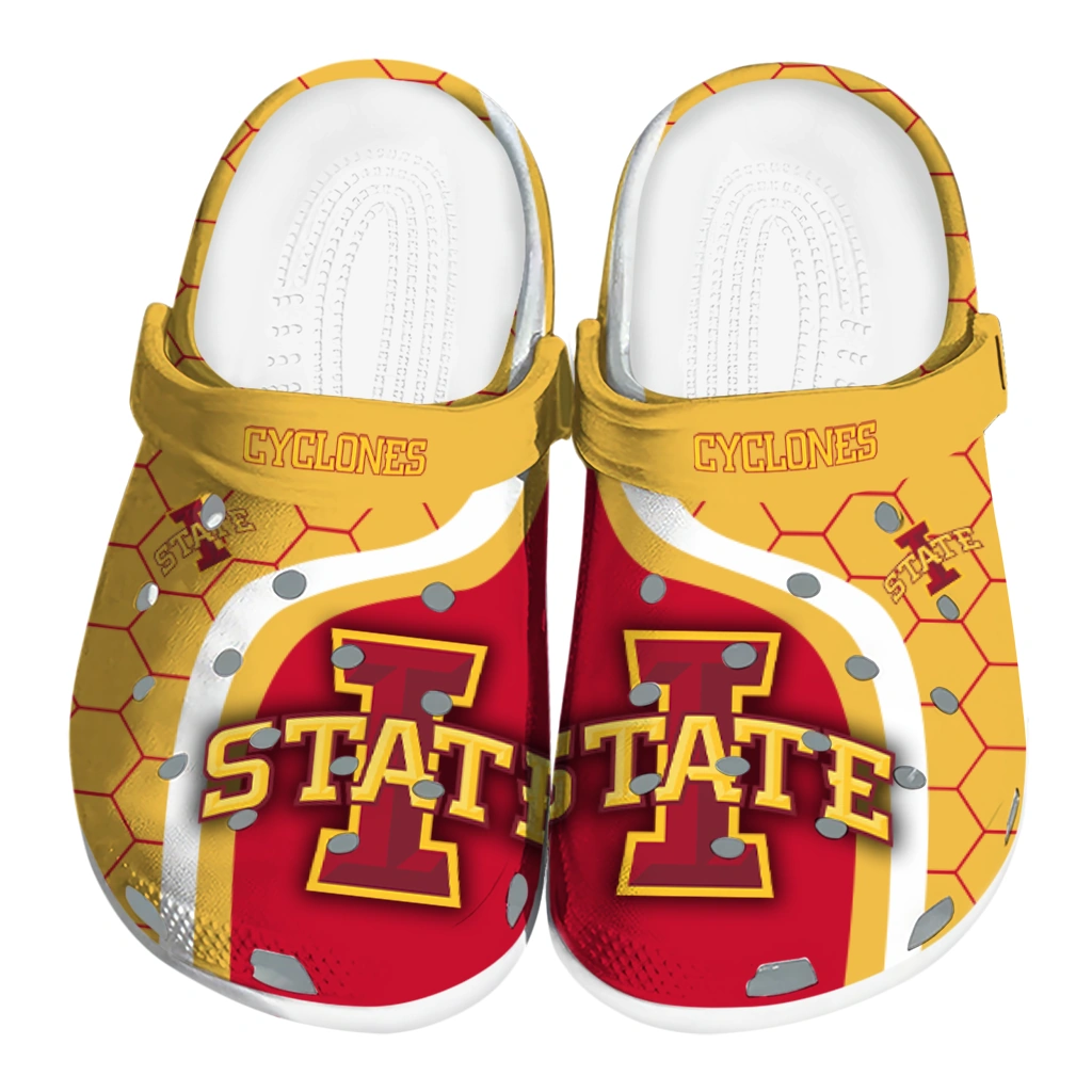 iowa-state-cyclones-hexagon-grid-clogs-best-selling iowa state cyclones hexagon grid clogs best selling