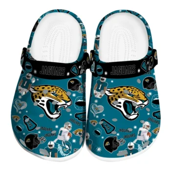 Jacksonville Jaguars Football Icons Clogs