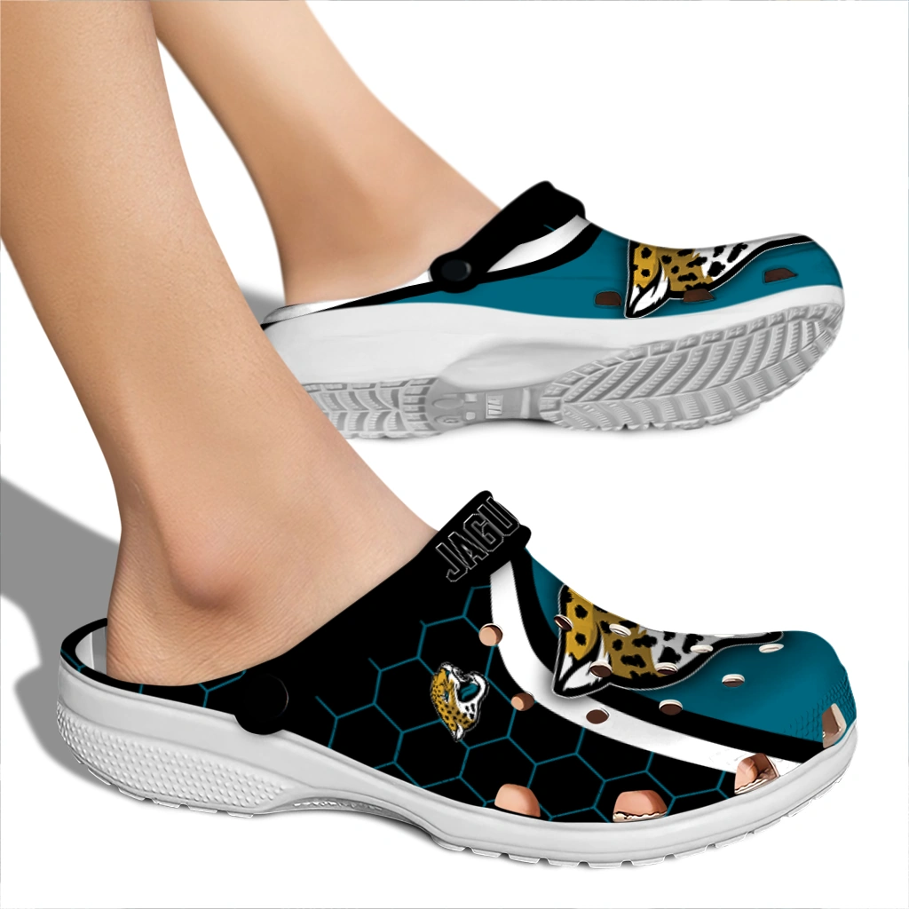 jacksonville-jaguars-hexagon-grid-clogs-fashion-forward