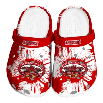 Jacksonville State Gamecocks Splatter Graphics Clogs