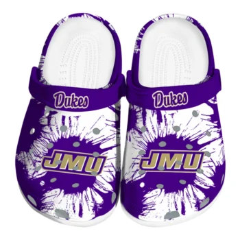 James Madison Dukes Splatter Graphics Clogs