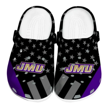 James Madison Dukes Stellar Stripes Theme Clogs