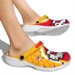 kansas-city-chiefs-hexagon-grid-clogs-best-selling