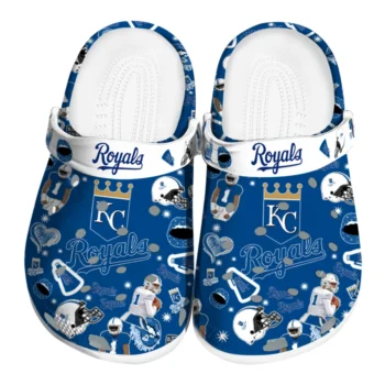 Kansas City Royals Football Icons Clogs